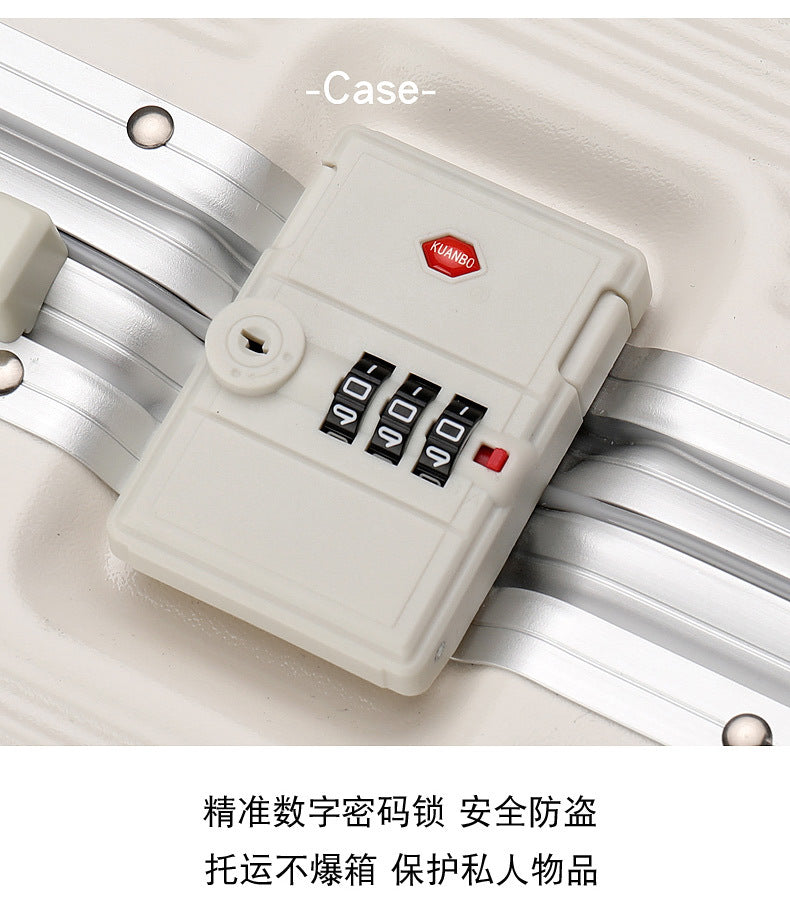 24 inch password box for male and female students 20 inch aluminum frame luggage 26 inch universal wheel wide pull rod travel