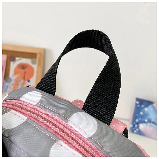 Disney New Backpack 2025 Minnie Schoolbag For Kids Cartoon Kindergarten Schoolbag Kawaii Pink Backpack As a Gift For Children