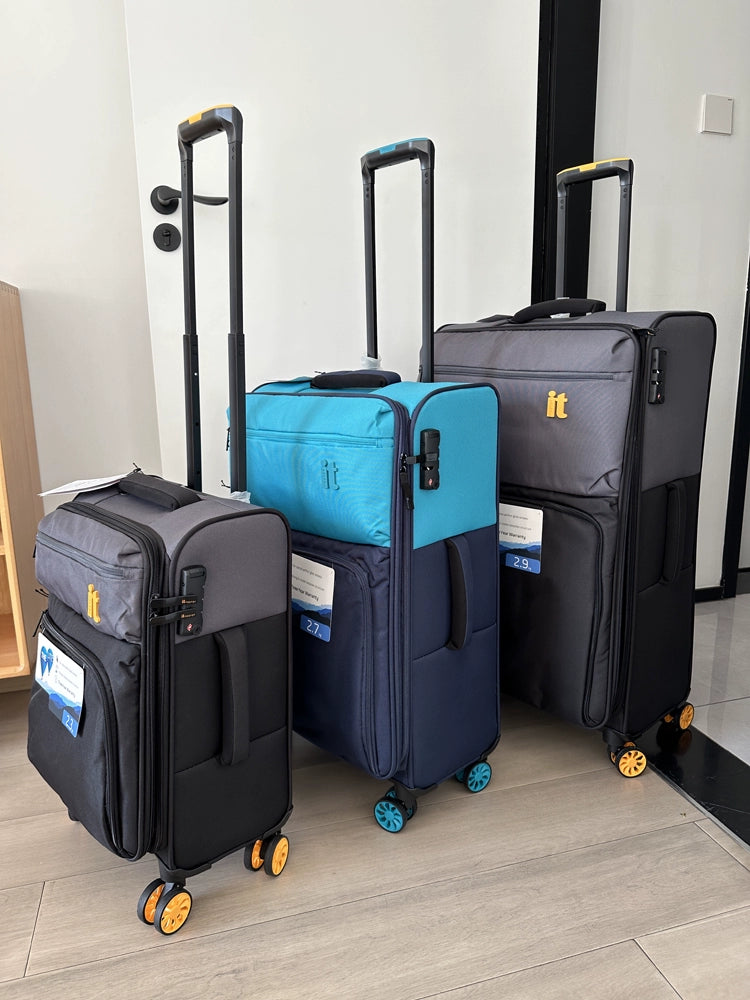 COLENARA Suitcase on Wheels 20"24"28 Inch Expandable Large Capacity Trolley Case Oxford Cloth Boarding Box Women's Men's Luggage