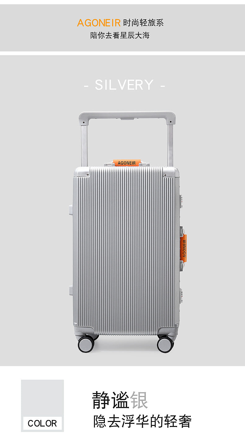 24 inch password box for male and female students 20 inch aluminum frame luggage 26 inch universal wheel wide pull rod travel