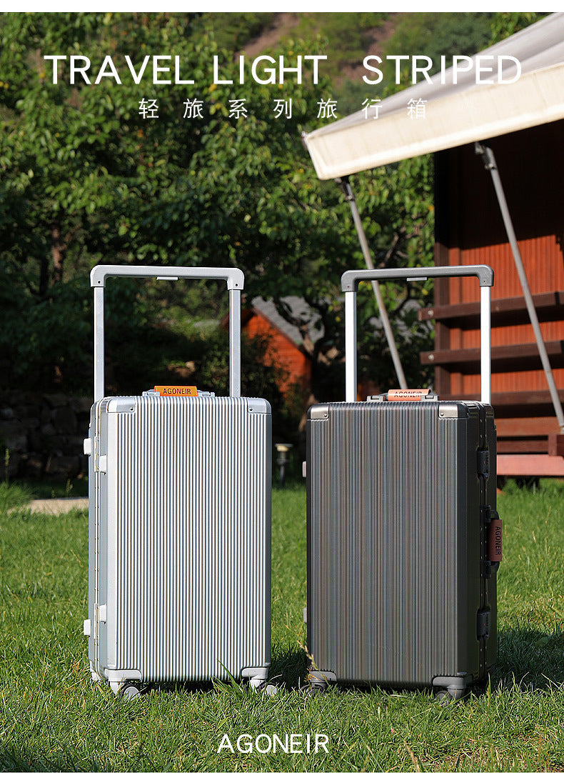 24 inch password box for male and female students 20 inch aluminum frame luggage 26 inch universal wheel wide pull rod travel