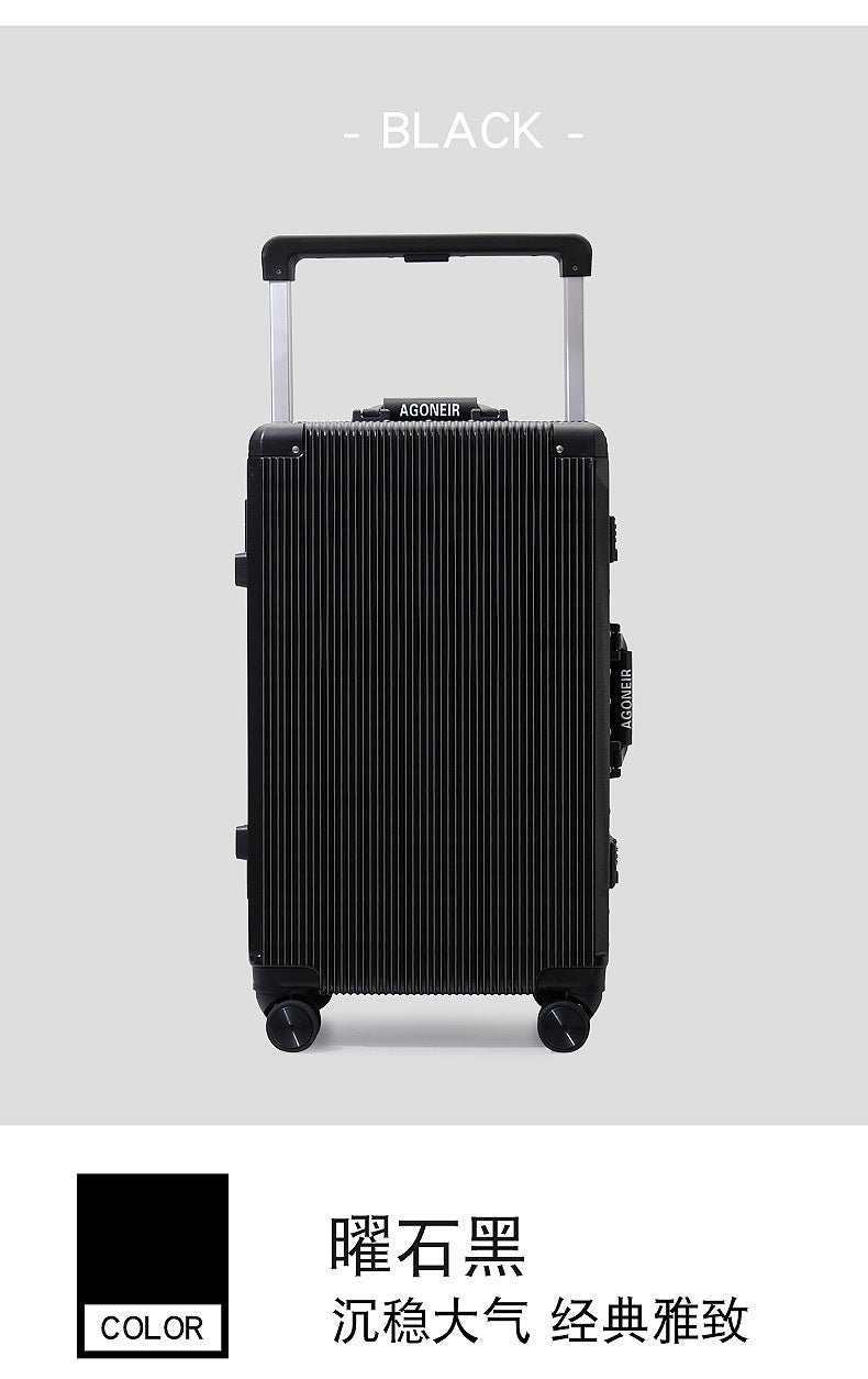 24 inch password box for male and female students 20 inch aluminum frame luggage 26 inch universal wheel wide pull rod travel