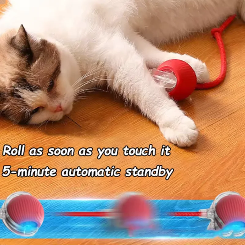 Intelligent interactive cat ball long-lasting and durable easy to clean intelligent obstacle avoidance pet dog toys