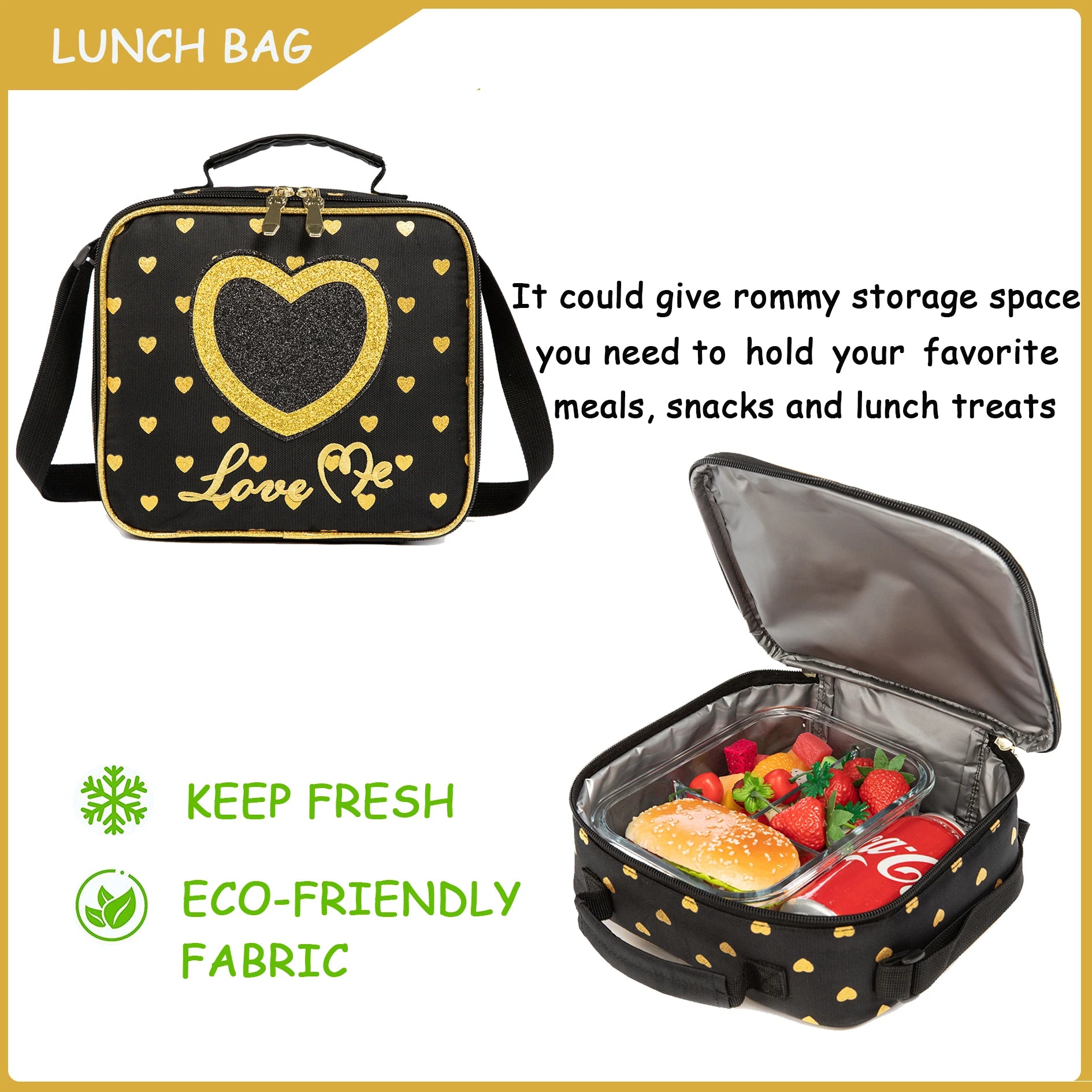 School Backpacks for Girls Backpack with Lunch Bag Pencil Case Elementary Primary Backpack for Teen Girls