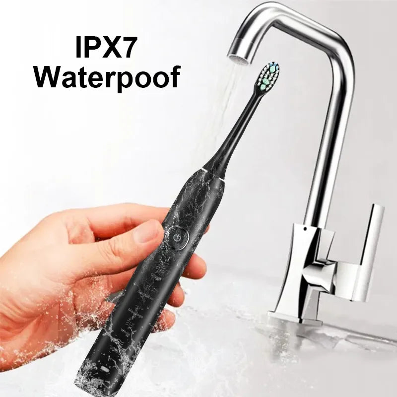 Sonic Electric Toothbrush Smart Ultrasonic Dental Teeth Whitening Rechargeable Adult Tooth Brush Sarmocare S100 With8 Brush Head