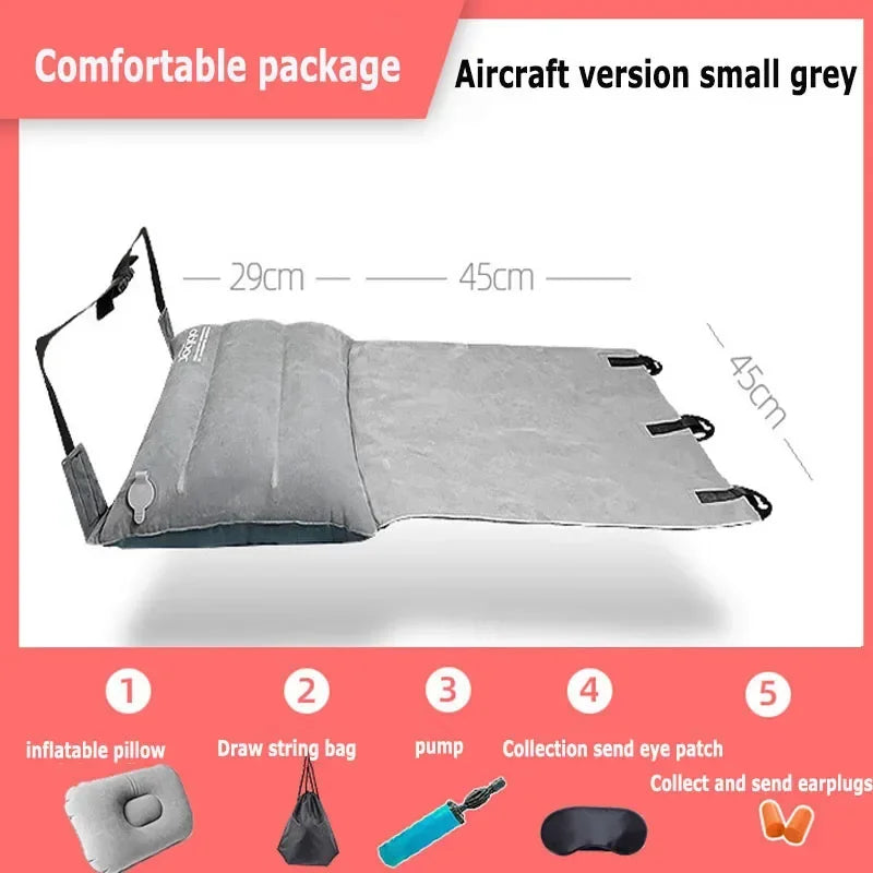 Adjustable Footrest Hammock with Inflatable Pillow Seat Cover Planes Trains Buses Swing Chair Outdoor Chair Travel Hammock Chair