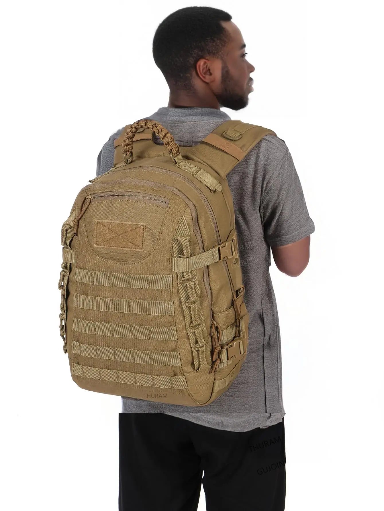 38L Tactical Backpack Style, Large Capacity Waterproof Outdoor Rucksack with MOLLE System, Hiking Camping Travel Bug Out Bag