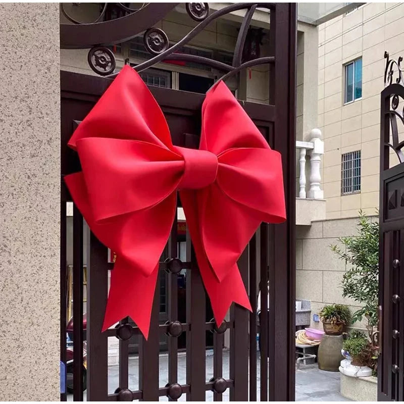 Big Giant Bow Christmas Decorations Xmas Tree DIY Material Birthday Party Wedding Display Front Door Home Decor Unfinished Kit