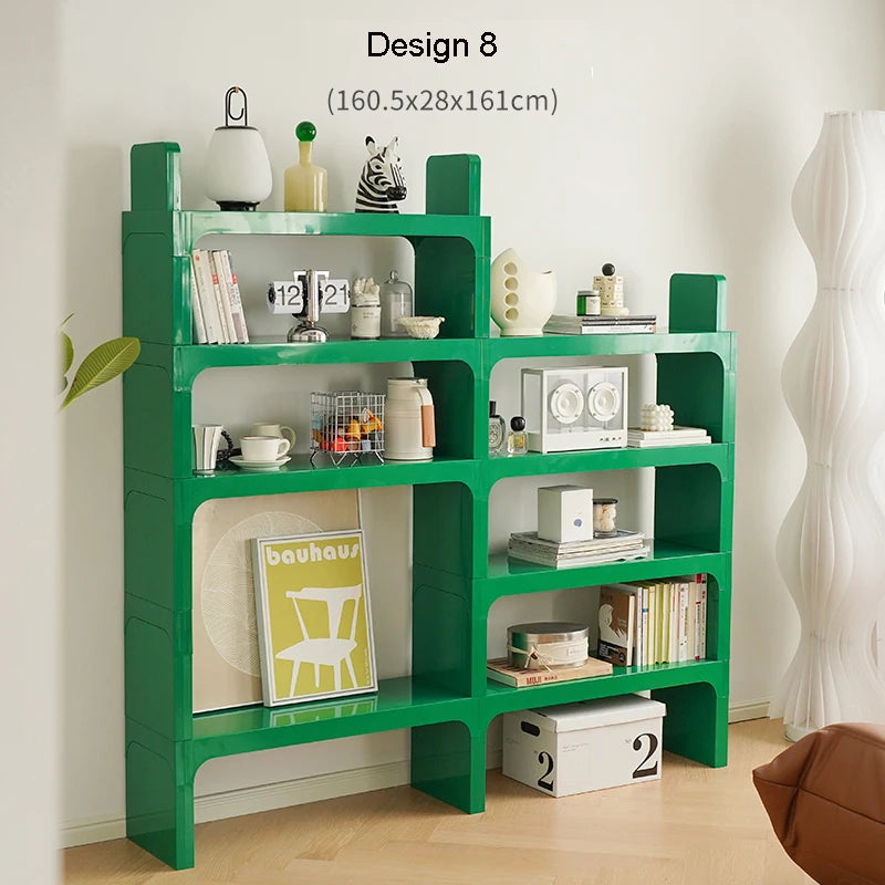 Module Modular DIY Furniture Storage Shelf Bookrack Bookshelf Bookcase Plastic ABS Customized Size Cabinet Multi-function
