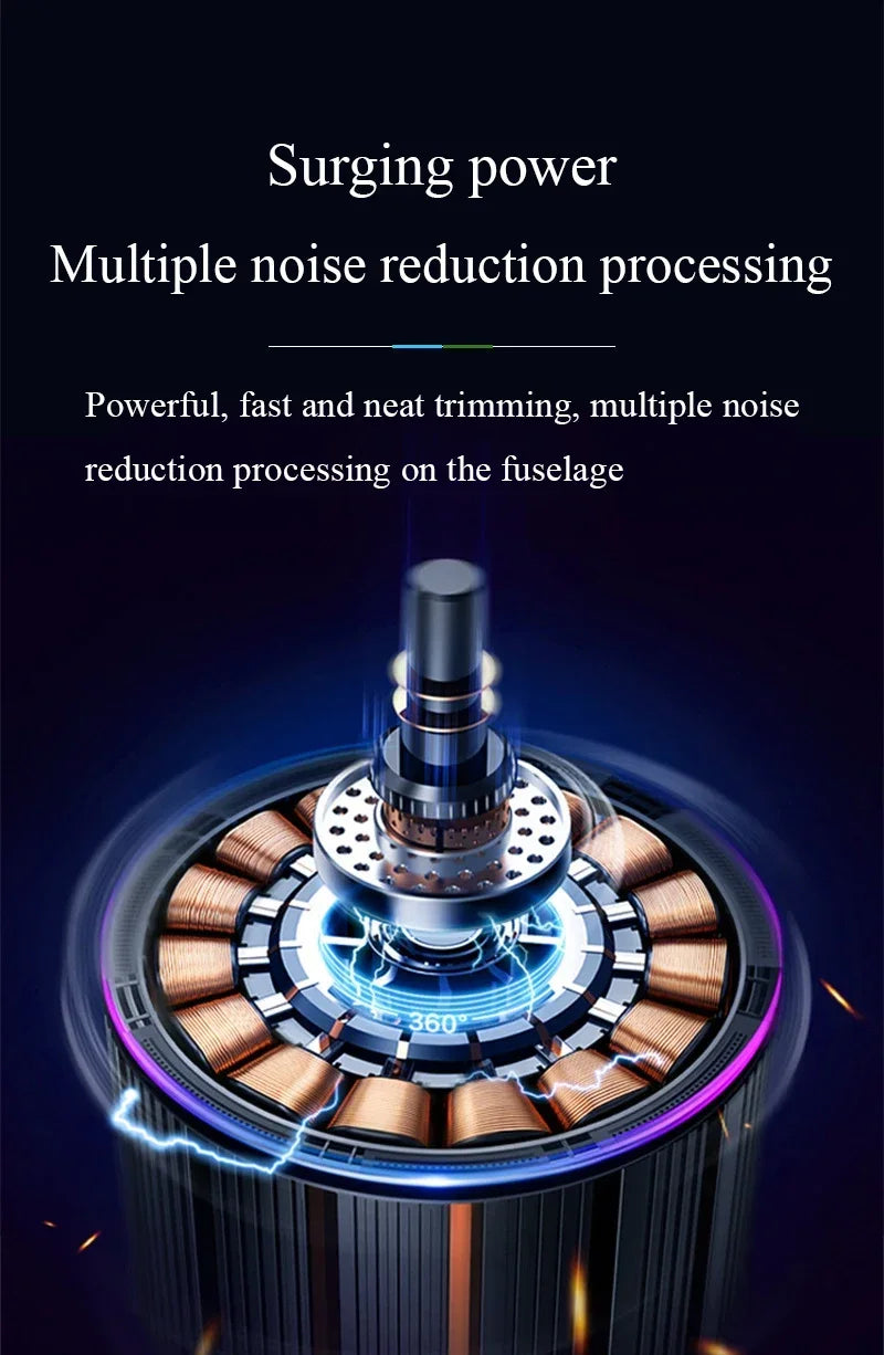 Electric Shavers for Men Waterproof Electric Trimmer Razor Wet &amp Dry Use Rechargeable Battery Rotary Shavers Machine Shaving