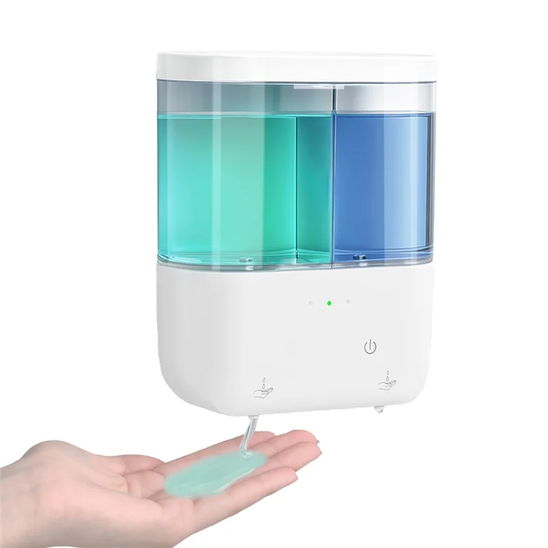 B89B-Touchless For Home Hotel Commercial Dish Soap Dispenser, Automatic 2 X 500Ml Dual Sensor For Liquid Soap Pump