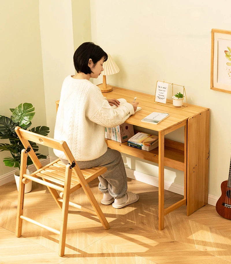 Folding Desk Computer Table Desk Student Household Small Desktop  Bedroom Bedside Writing Workbench