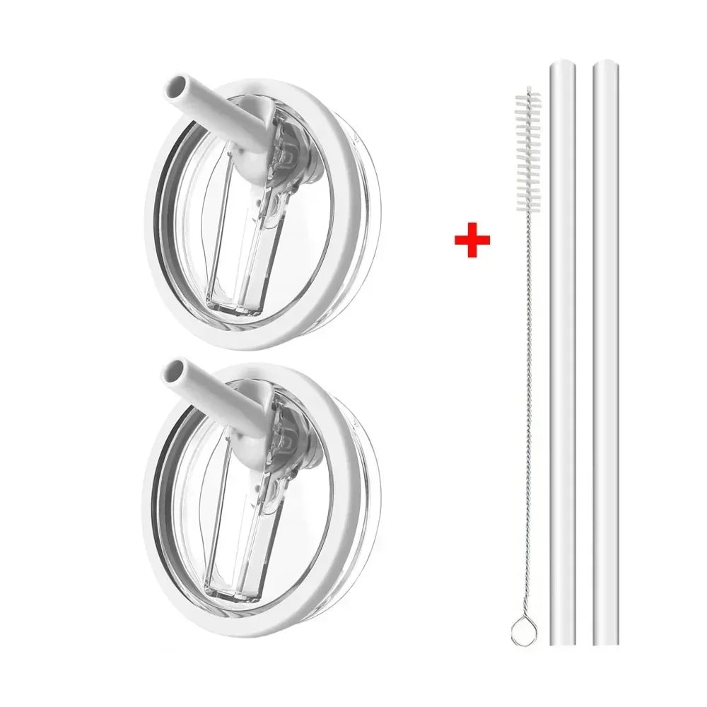 40oz Flip Straw Leak Proof Lid for Stanley Cup Spill-proof Cover Tumbler Lid Replacement for Stanley Cup Accessories Straw Cover