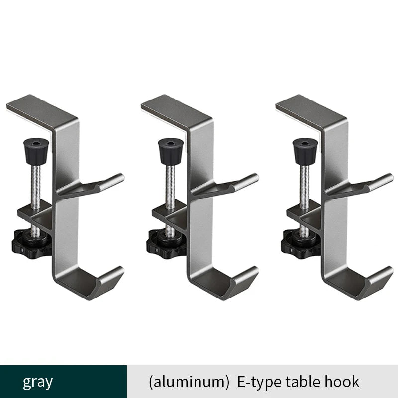 1pcs Punch-free Desk Hook Adjustable Desk Edge Hook Multi - Functional Gaming Headset Hanging Hook Home Office Organizer