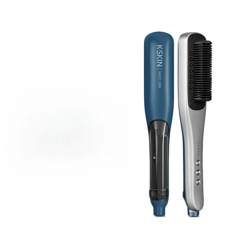 Hot Sale PTC Heating Smart Steam Hair Straightener Brush Smoothing Flat Iron Curly Hair Straightening Comb Electric Hair Brushes