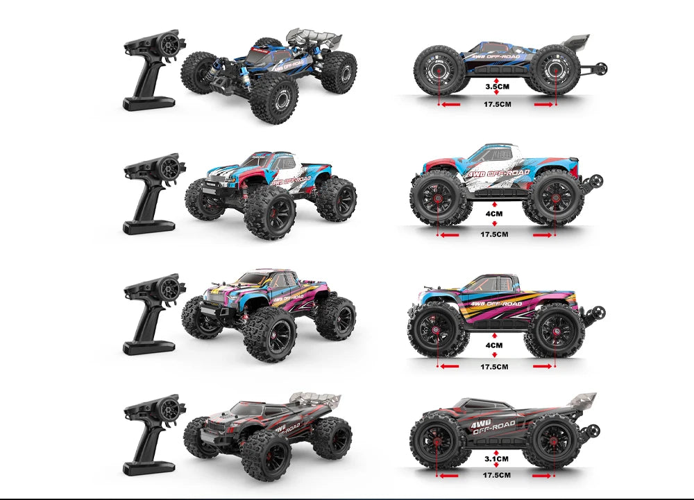 Hyper Go MJX 16207 16208 16209 16210 1/16 4WD RC Car 70KM/H Brushless  RC Racing Car Remote Control Cars Off-Road Truck Toys