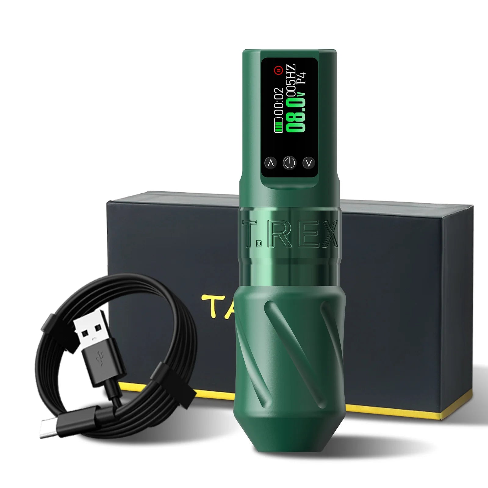 T-Rex wireless tattoo machine multi-functional tattoo pen with 1600mAh tattoo battery, rotary tattoo pen 3.5mm stroke length