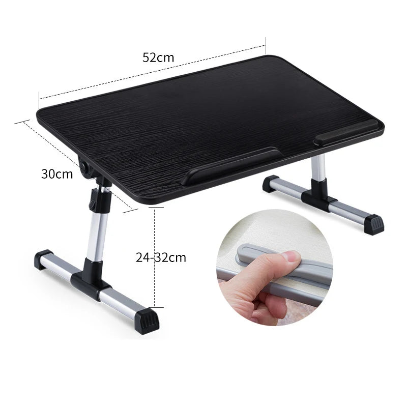 Multi-functional Laptop Desk Portable Adjustable Laptop Stand Study Table Foldable Bed Desk for Bed Sofa Tea Serving Table Stand