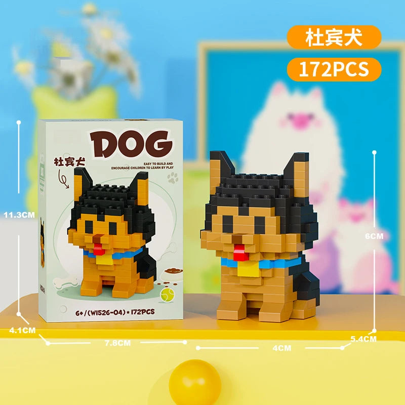 Cat Micro Diamond Small Particles Assembled Building Blocks Animals Mini Brock Building Construction Toys for Kids Boys  9 to 12