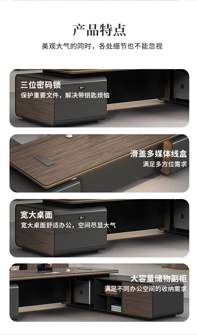 L Shaped Room Desks Computer Commercial Designer Cabinet Table Decoration Chairs Fancy Storage Beistelltisch Furniture