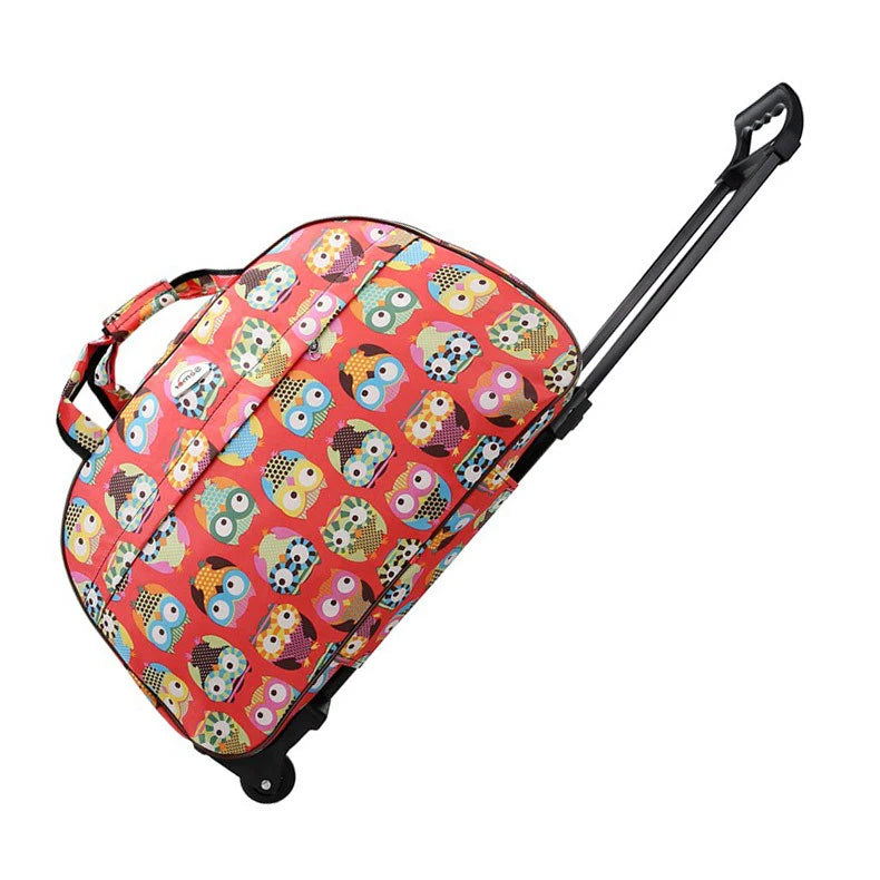 Large Capacity Travel Trolley Bags Women Men Wheeled Bag Oxford Waterproof Rolling Luggage Suitcase Travel Bag With Wheels