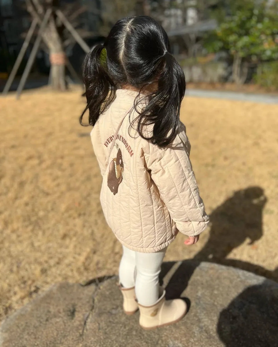 2025 KS Winter Baby Boys Lambswool Jackets Coat Kids Cotton Outerwear Toddler Girl Fleece Flight Suit Jacket Children's Clothing