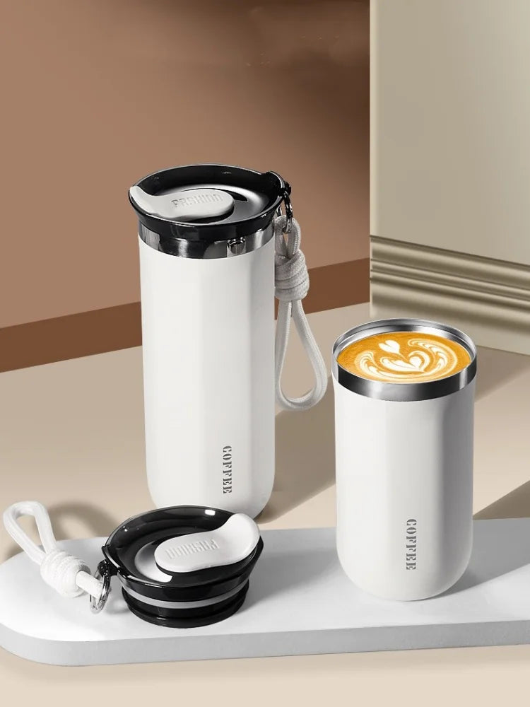 Thermal Mug 304 Stainless Steel Insulated Water Cup Business Office Portable Cold Coffee Cup Gift Cup Leakproof Travle Drinkware