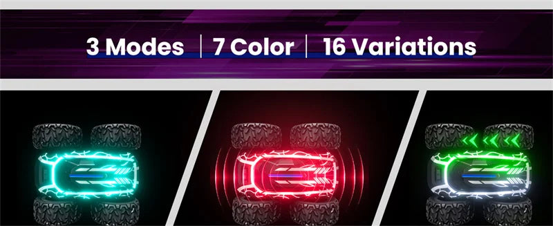 Sinovan Remote Control Car with Lights for Boys 4-7, 2.4GHz Rc Stunt Cars for Kids, 360°Rotating Double Sided RC Car Toys Black