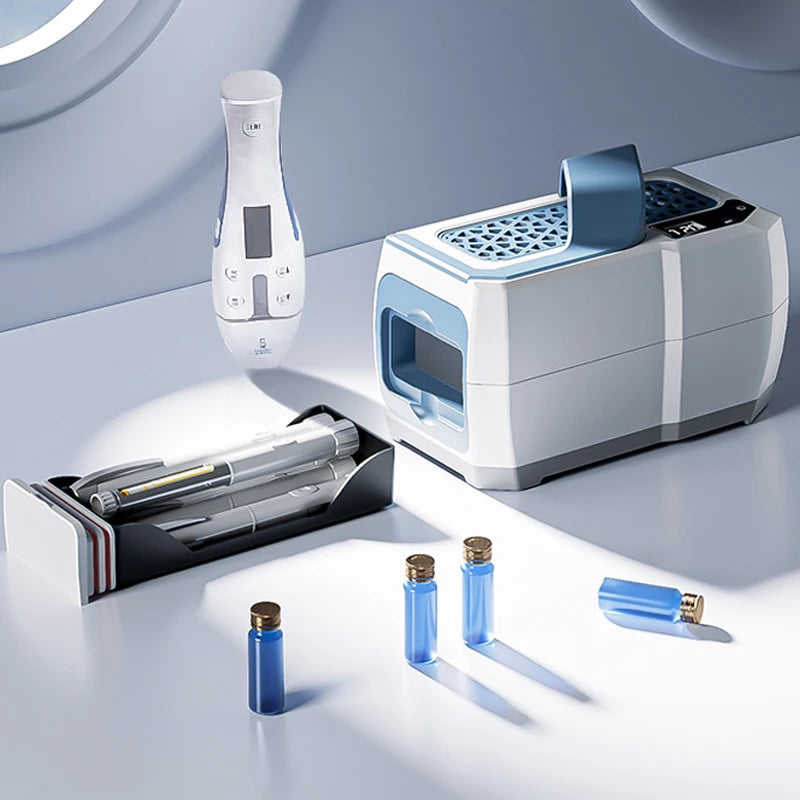 7800mAH*1 Battery Portable Insulin Cooler Box Household Car Rechargable Medical Medicine Refrigerator Mini Smart Fridge with Bag