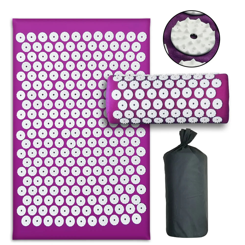 Extra Long Acupuncture Back Body Massage Yoga Sport Fitness Cushion Kuznetsov's Applicator Acupressure Spike Mat Pain Relief