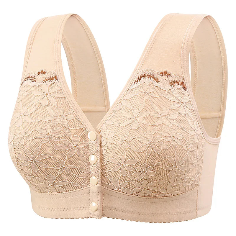 Comfort  Peace Mind Maternity Clothing Pregnant Mother Breastfeeding Bra Front Buckle Ultra-thin Mold Cup Fixed Shoulder Strap