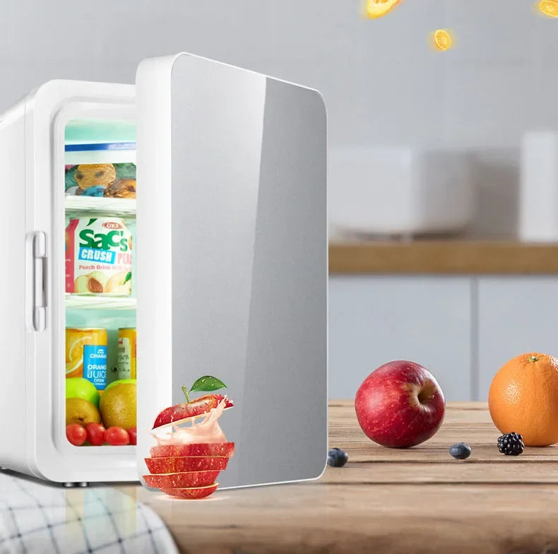 12L Portable Mini Refrigerator Student Dormitory Heating And Cooling Cosmetics Car Home Dual-Use Refrigeration And Preservation