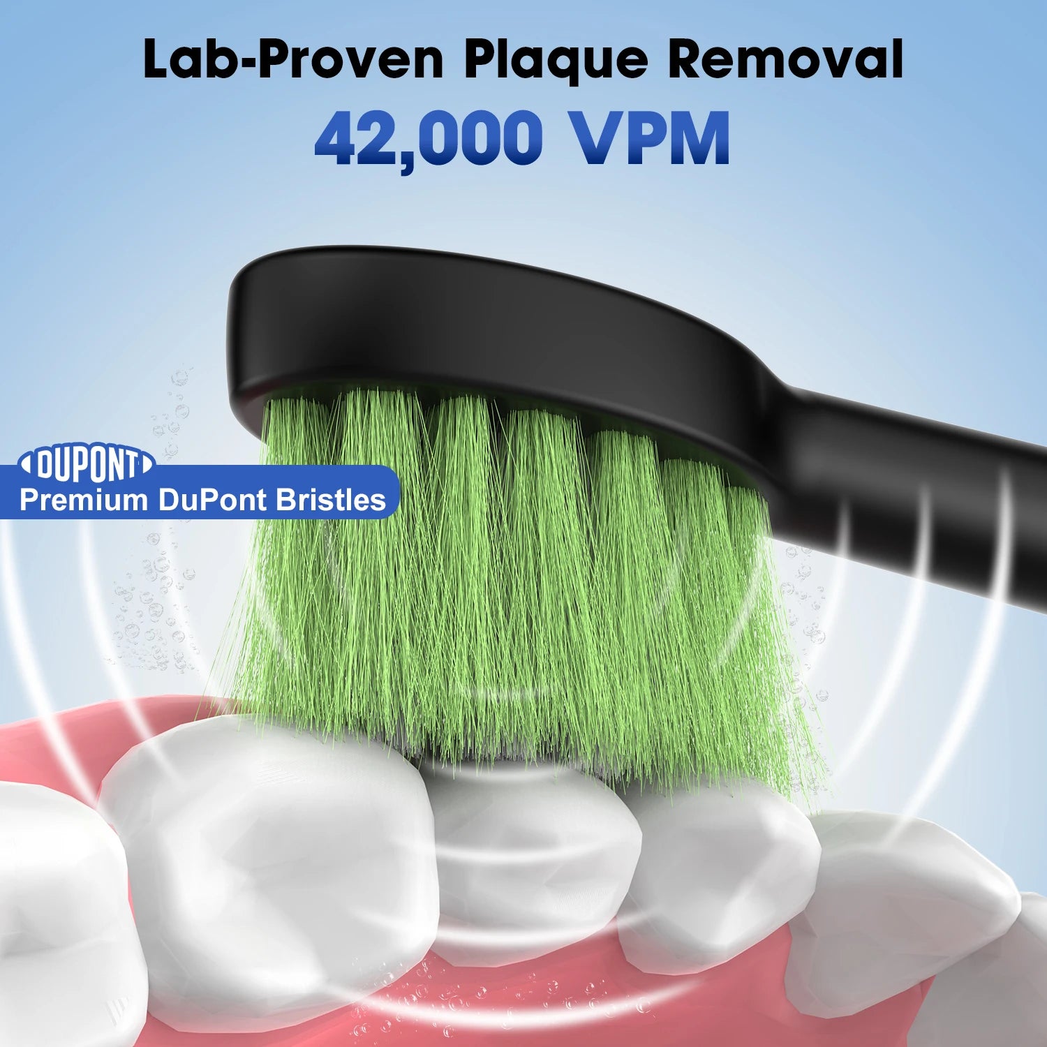 Jeenk JK-Y05 Sonic Electric Toothbrush 4 Modes USB Charger with 6 Replacement Heads Smart Timer Waterproof Soft Bristles Adult