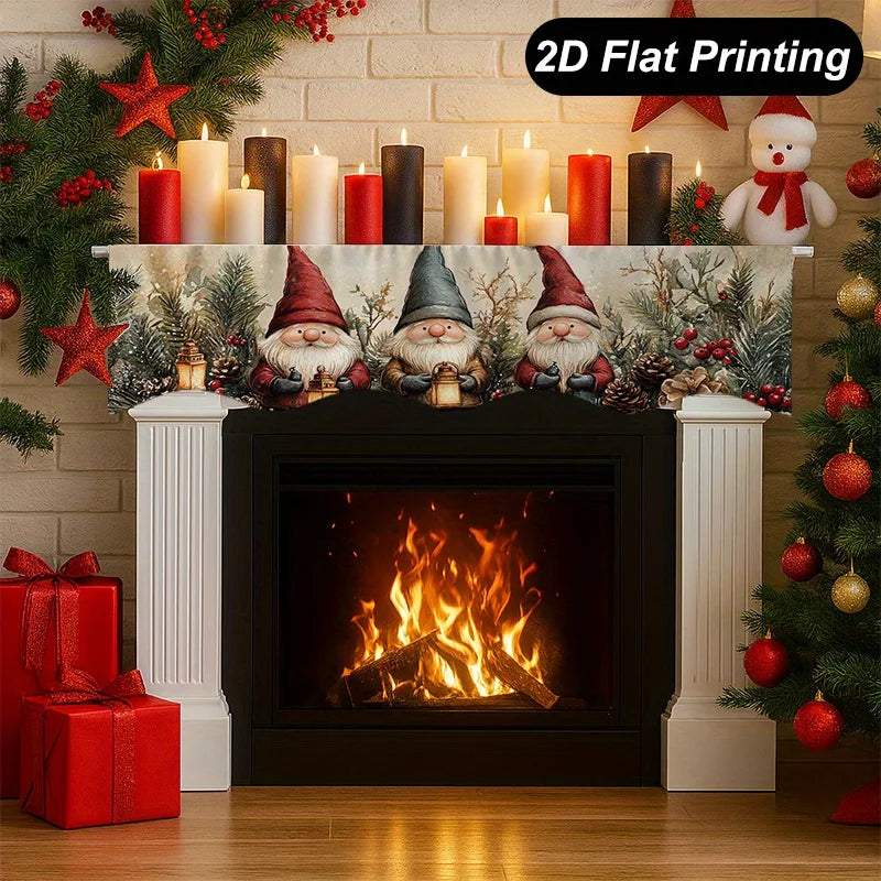 Christmas dwarf Fireplace Mantel Scarf Christmas Party Decor Kids Favors 2025 Xmas Living Room Navidad Natal New Year Gift 2026
