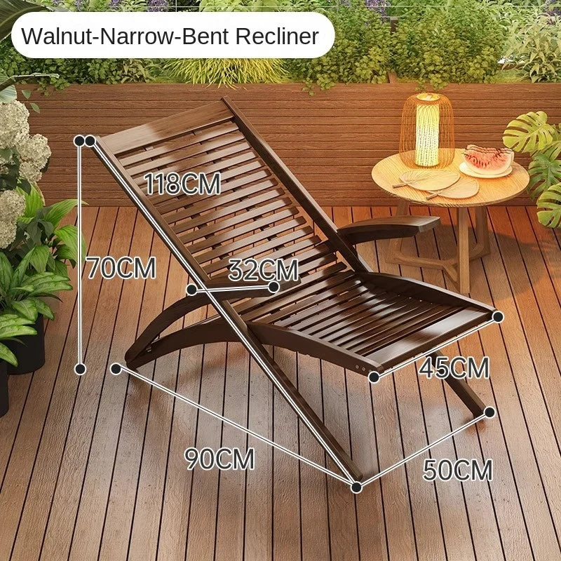 X&D Four Level Adjustable Bamboo Lounge Chair Foldable Chair For Home Use Can Sit Or Lie Down Summer Sleeping Chair Office Chair