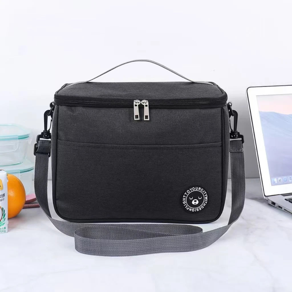 2024 New Portable Lunch Bag Food Thermal Box Waterproof Office Cooler Lunchbox With Shoulder Strap Insulated Case