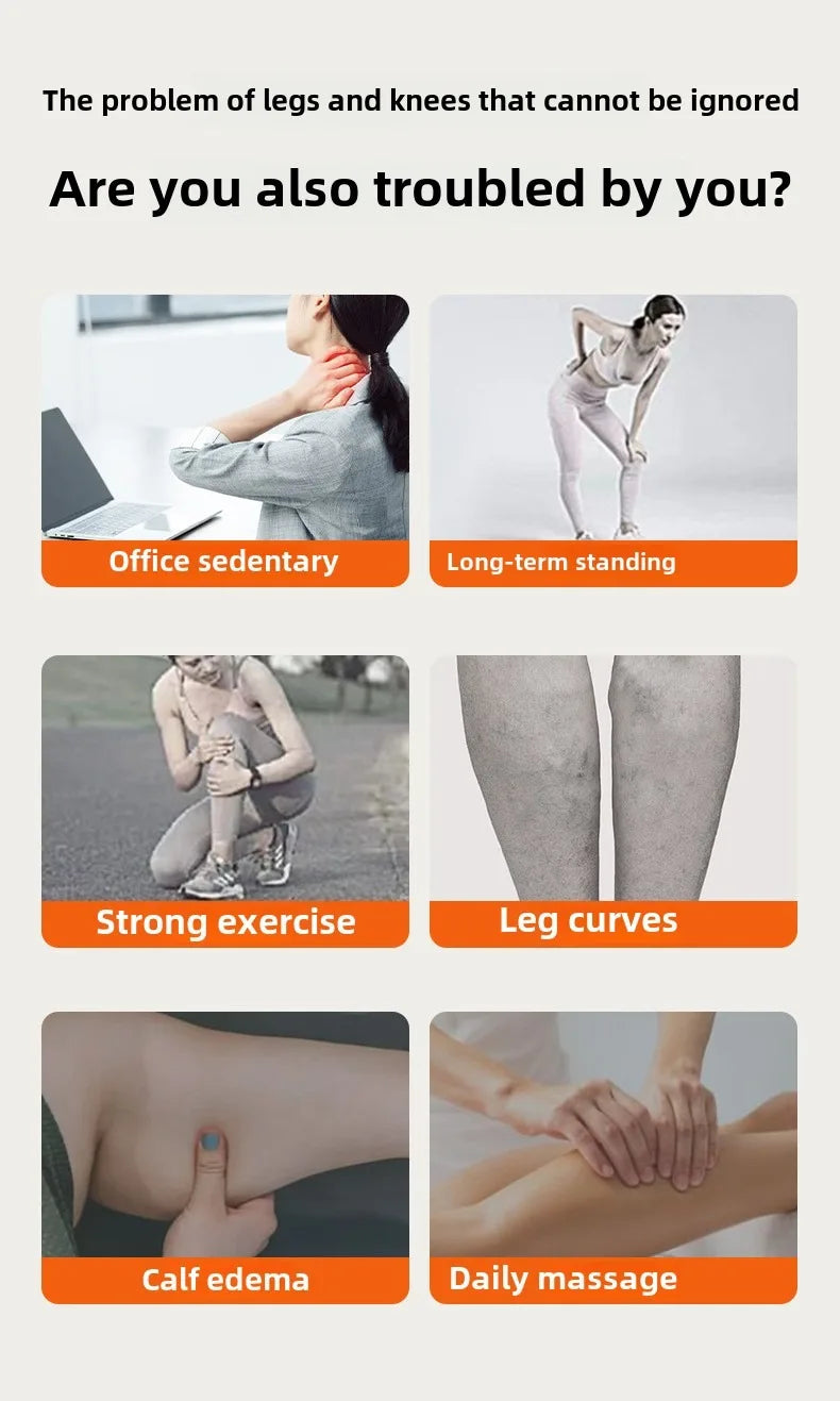 Jinkairui Electric Air Pressure Leg Massager Kneading Squeeze Deep Relaxation Calf Foot with Remote Control