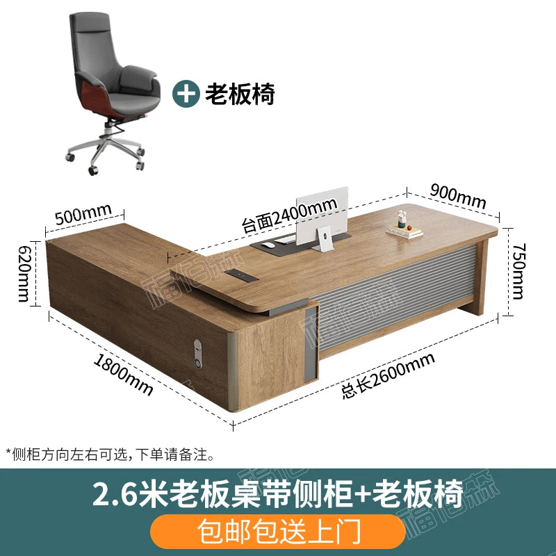 Boss Simple Furniture Computer Office Table Chair Combination Workshop Seating Desk Crafting Desk With Storage Design Furniture