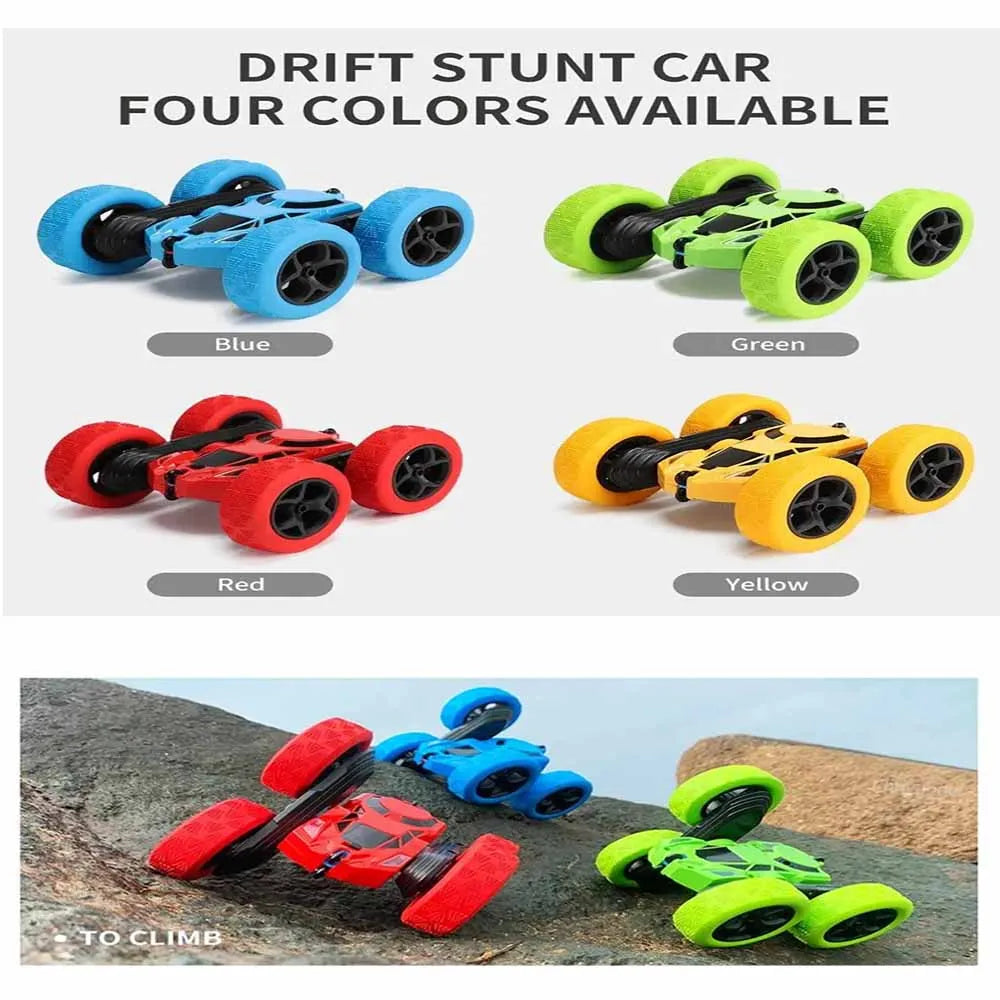 Rc Stunt Car Kids Double Sided Flip Remote Control Cars 2.4G High Speed 360° Rotation Drift Auto Toys Gifts for Boy Girl