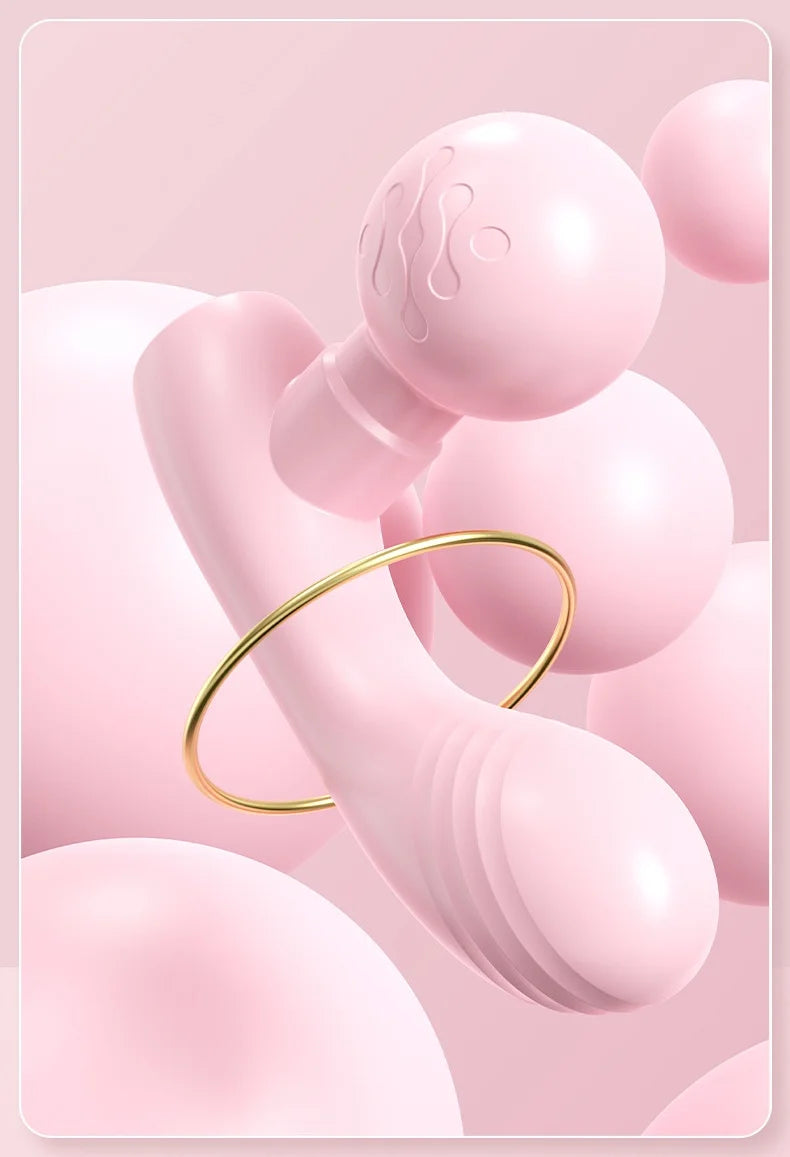 MINI Dual-Head Massager, Dual-Motor Vibration Massage Gun, Portable Charging Muscle Relaxation Massager