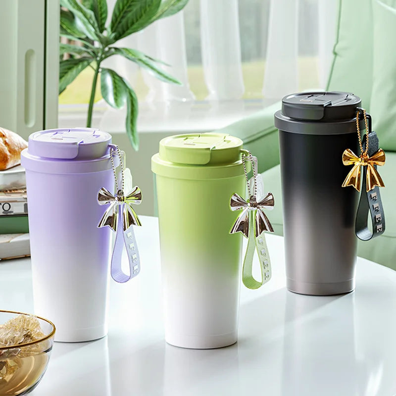 316 Stainless Steel Ceramic Inner Insulated Cup Sturdy And Durable Leak Proof And Portable With Insulation And Cold Protection