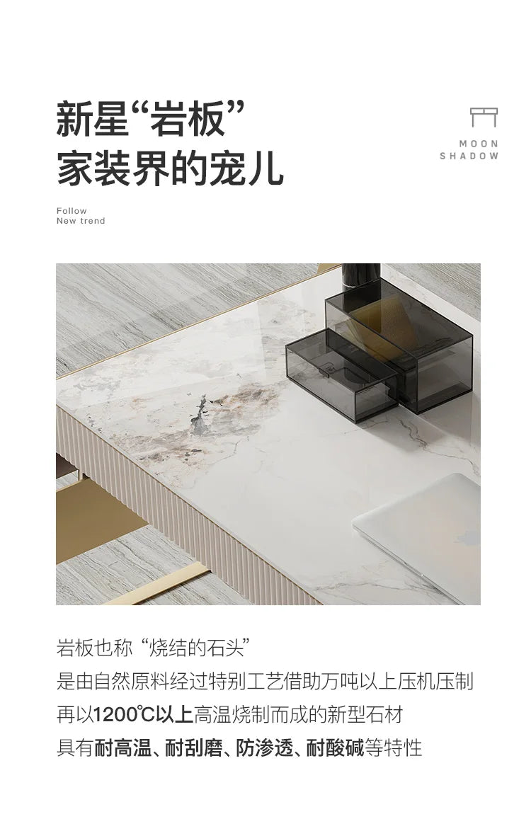 Nordic office desk with cabinets Modern high-end luxury countertop computer desk Elegant Design mesa para computador furniture