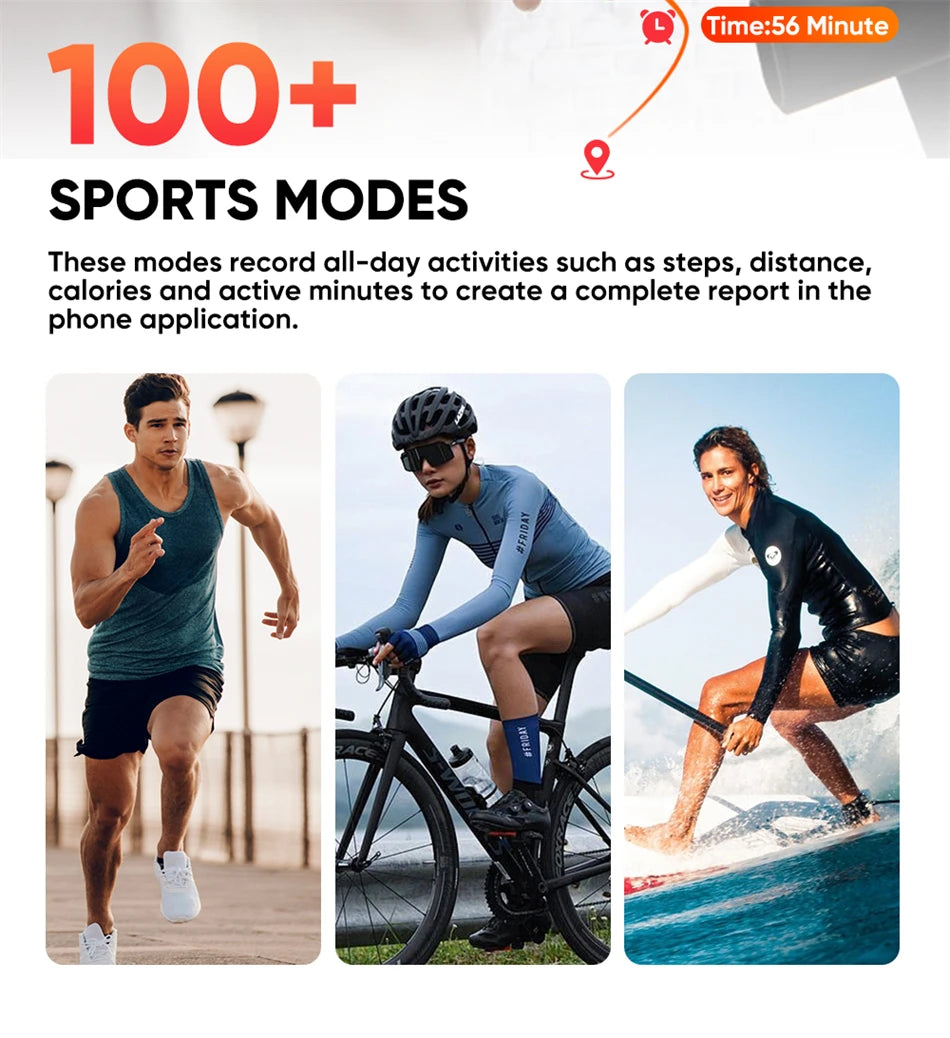 2025 New For Huawei Xiaomi Smart Watch Men Women 1.85-Inch HD AMOLED Full Touch Screen IP68 Waterproof Bluetooth Call SmartWatch