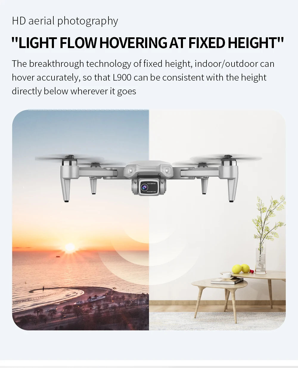 L900 Pro GPS Drone 4K Professional HD Dual Camera 5G Wifi Photography Brushless Foldable Quadcopter RC Distance 1.2KM Drones Toy