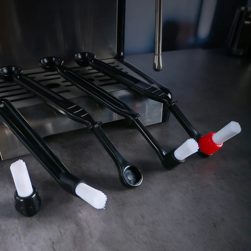 Food Grade Coffee Machine Cleaning Brush Long Handle Replaceable Cleaning Coffee Machine Cleaning Brush