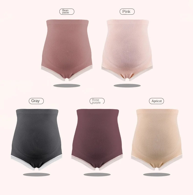 3PCS Maternity Panties High Waist Pregnant Panties Adjustable Belly Support Briefs for Pregnant Women Lace Solid Cozy Intimates