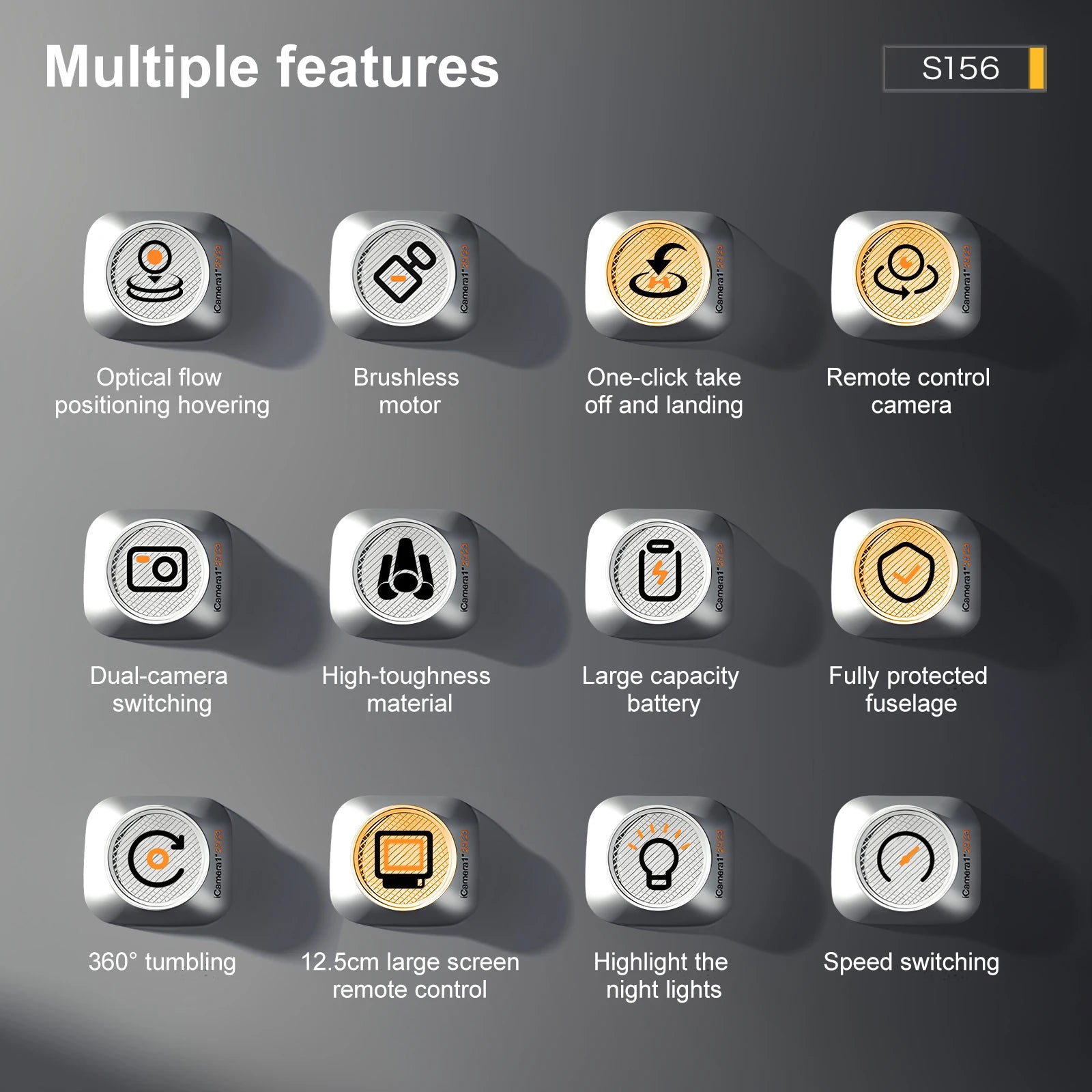 Drone Professional 8K Camera with 5G WiFi FPV UAV Screen S156 Remote Control and Obstacle Avoidance Quadcopter 2025