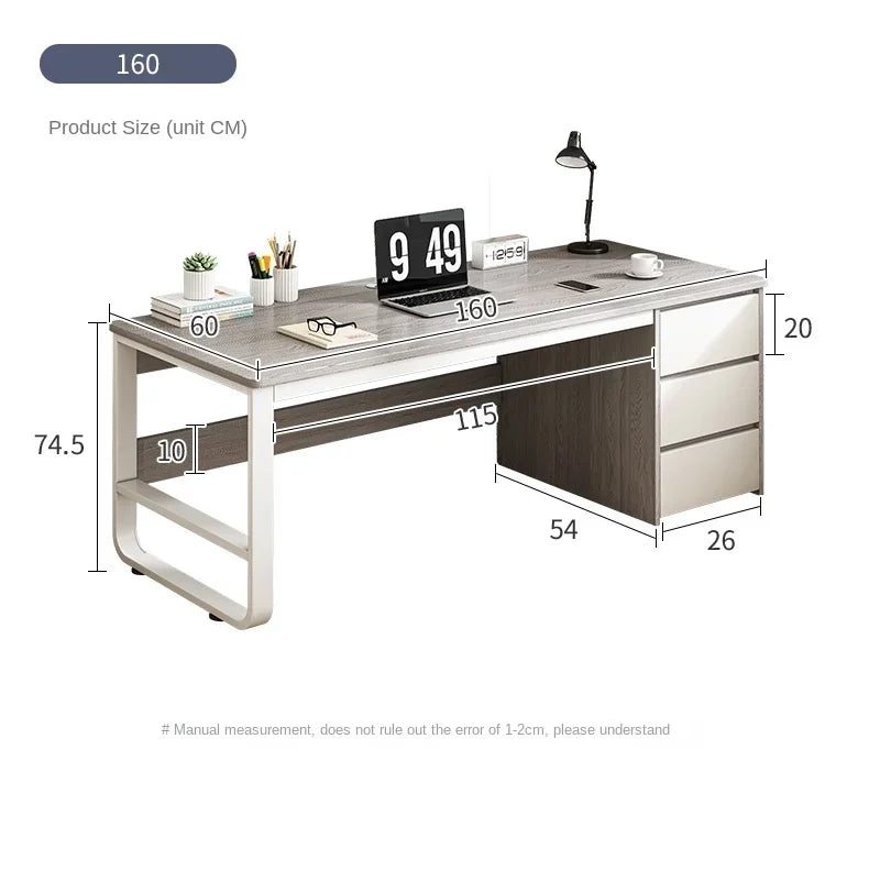 Drawers Executive Office Desk Corner Storage Living Room Supplies Computer Desks Legs European Mesa De Computador Furnitures