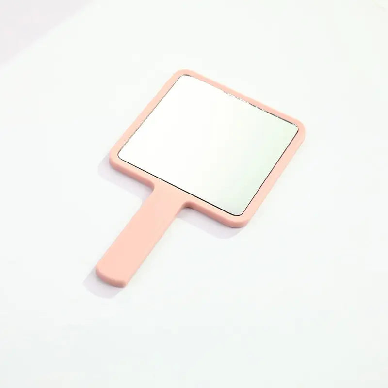 Eyelash Extensions Handheld Mirror Custom Logo Square Shape SPA Salon Personalized Compact Makeup Mirrors With Handle