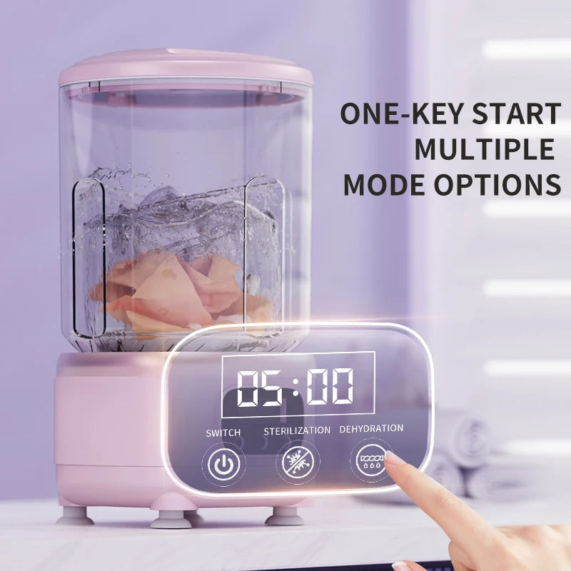 2L Wireless Mini Charging Wash in One Washing Machine Suitable for underwear, socks, pet clothes